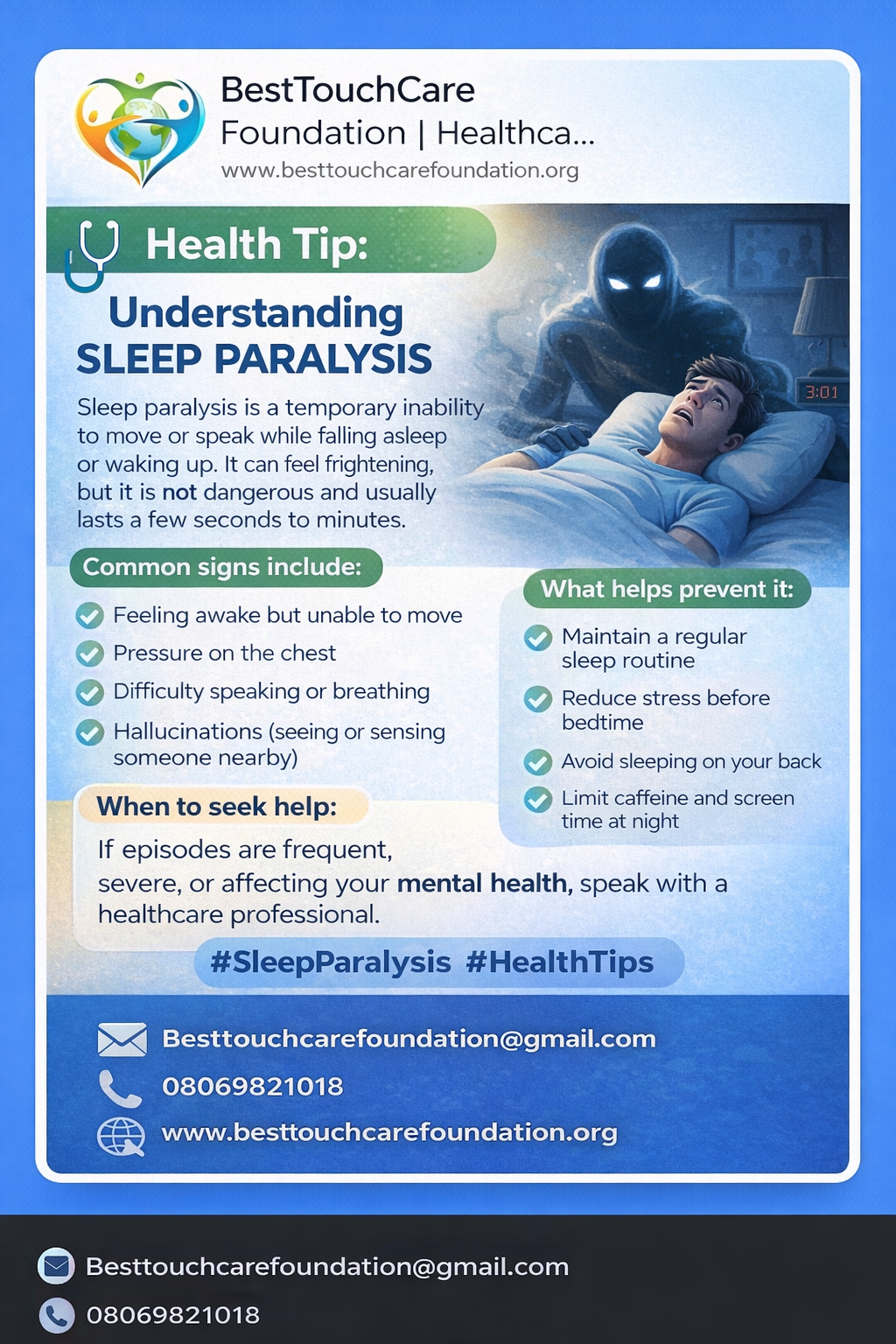 Ever woken up unable to move or speak and felt terrified? 😴